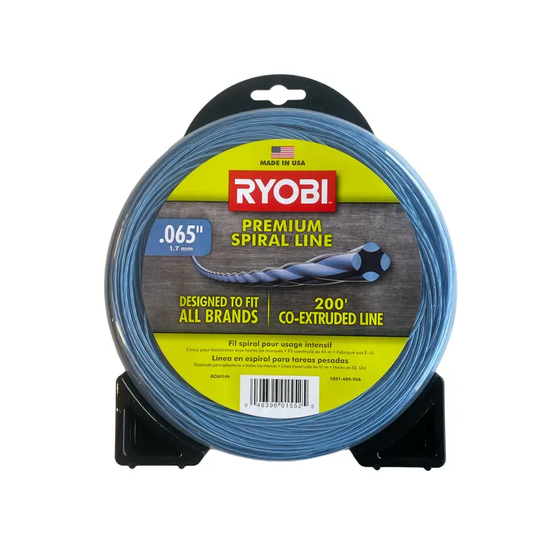 0.065" Diameter Spiral Trimmer Line – 200 Ft Roll For Cordless & Gas String Trimmers 1