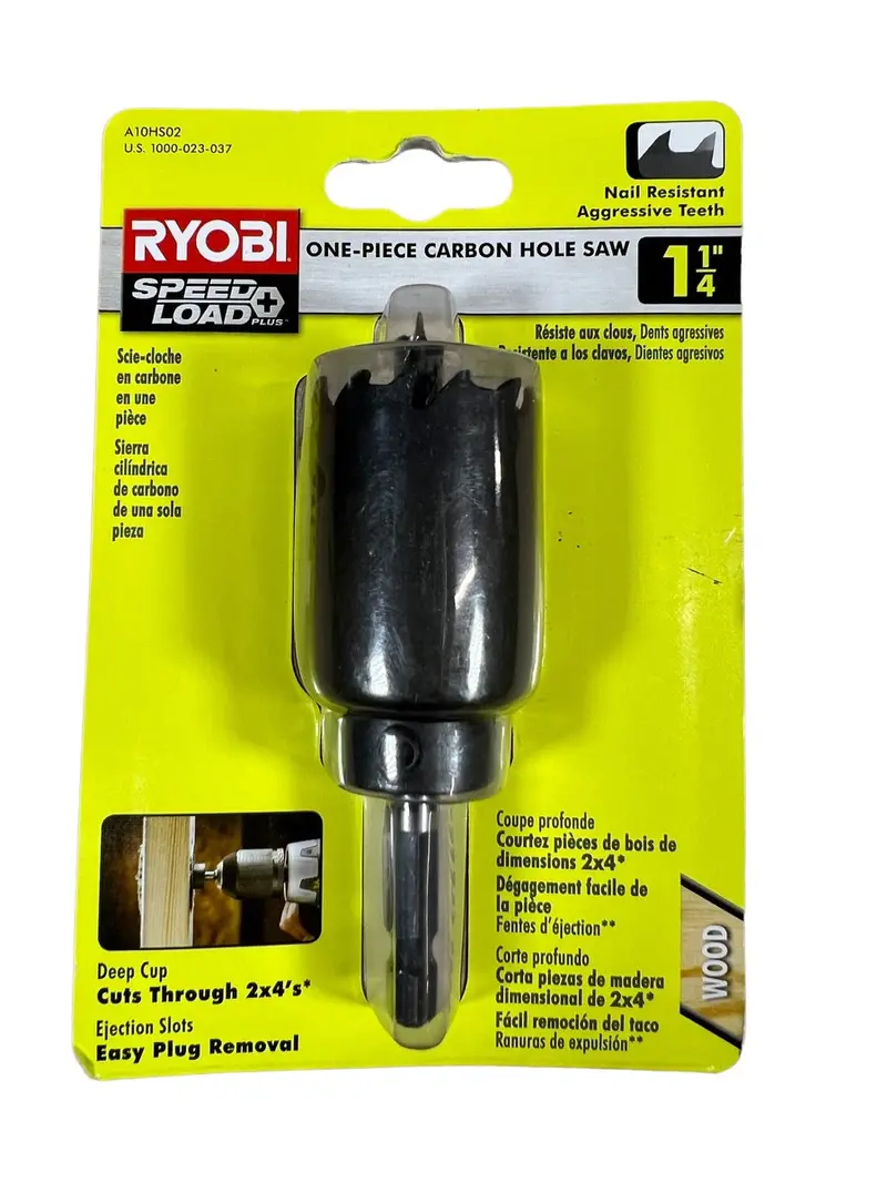 1-1/4" Carbon Steel Hole Saw For Fast, Smooth Cutting 1