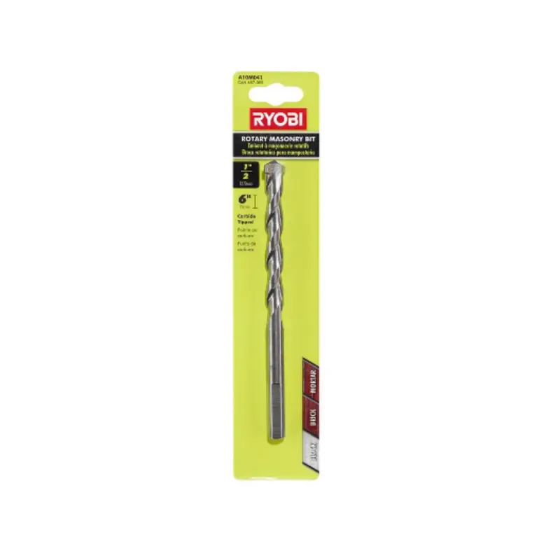 1/2" Rotary Masonry Drill Bit – 6" Length For Concrete And Brick 1