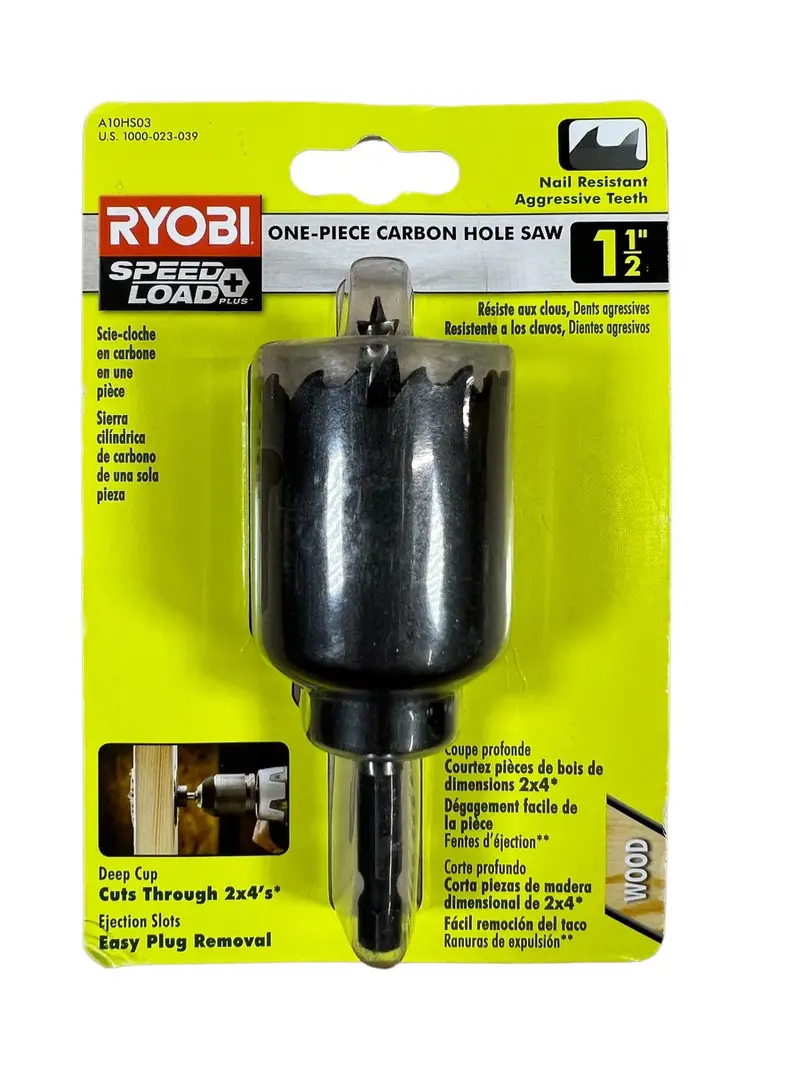 1.5-Inch Carbon Steel Hole Saw For General-Purpose Applications 1