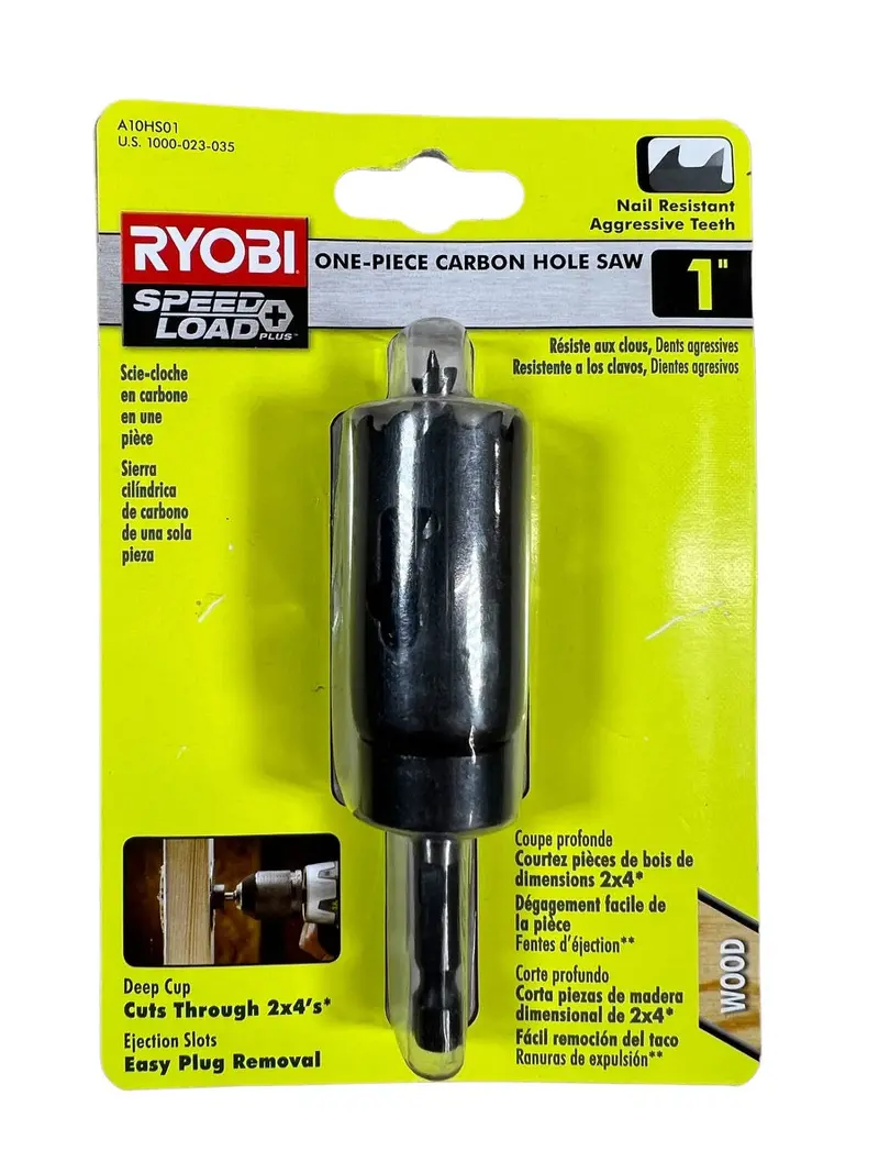 1-Inch Carbon Steel Hole Saw For Fast, Clean Cutting 1