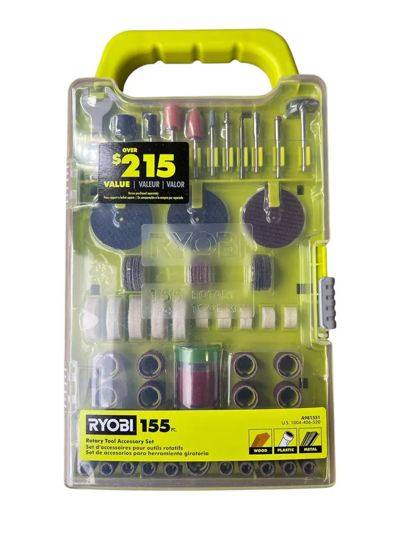 155-Piece Rotary Tool Accessory Kit – Includes Mandrels, Cutters & More 1