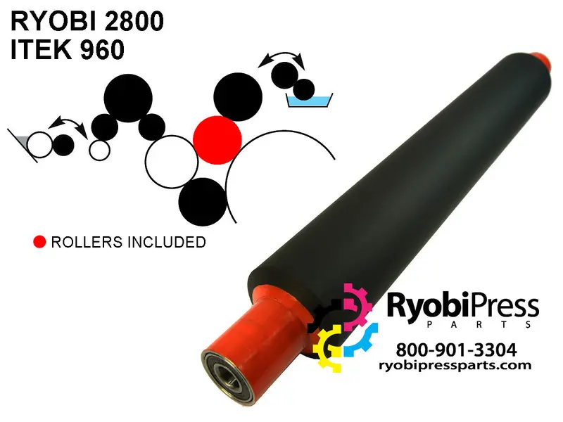 27010 Upper Ink Form Roller – Compatible With 2700 Model Presses 1