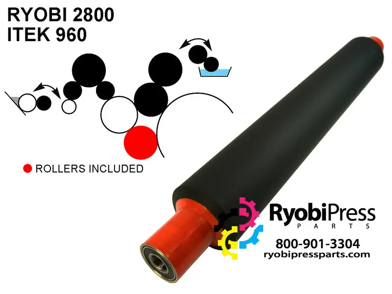 27011 Lower Ink Form Roller – Designed For 2700 Series Printers 1