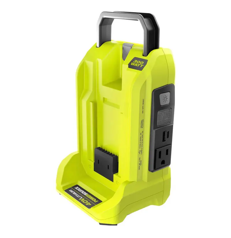 300-Watt Portable Power Inverter Compatible With 40V Battery Platforms 1