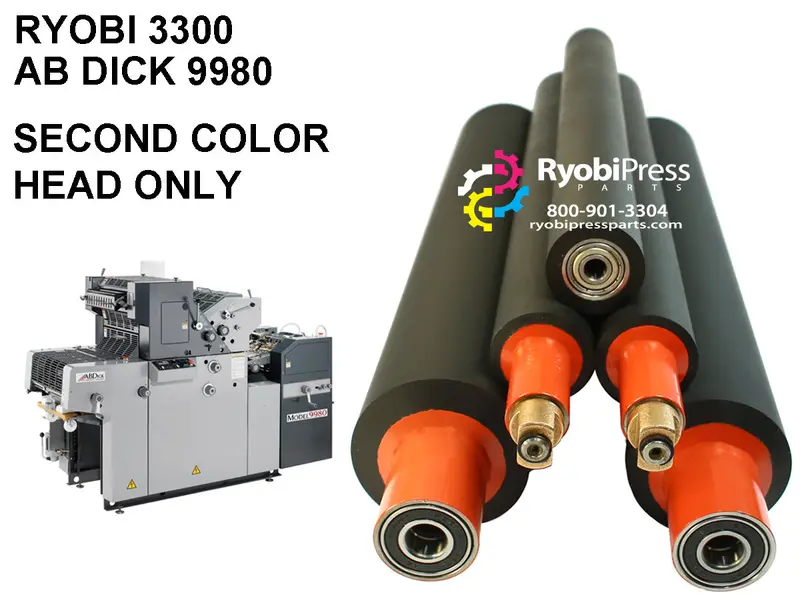 321-K Five-Roller Ink Train Kit – Replacement Roller Set For Ryobi 3300 & Ab Dick 9980 Presses 1