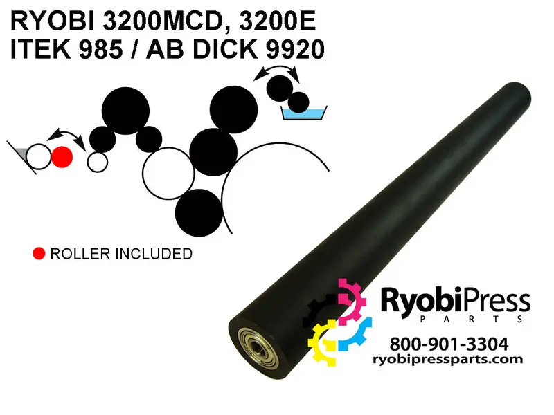 32R34 Universal Ink Ductor For Ryobi 3200E, 3302, 3304 And Ab Dick 9985, 9995, 4995 1