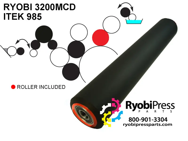 32R41 Water Form Roller Compatible With 3M Sleeve Systems 1