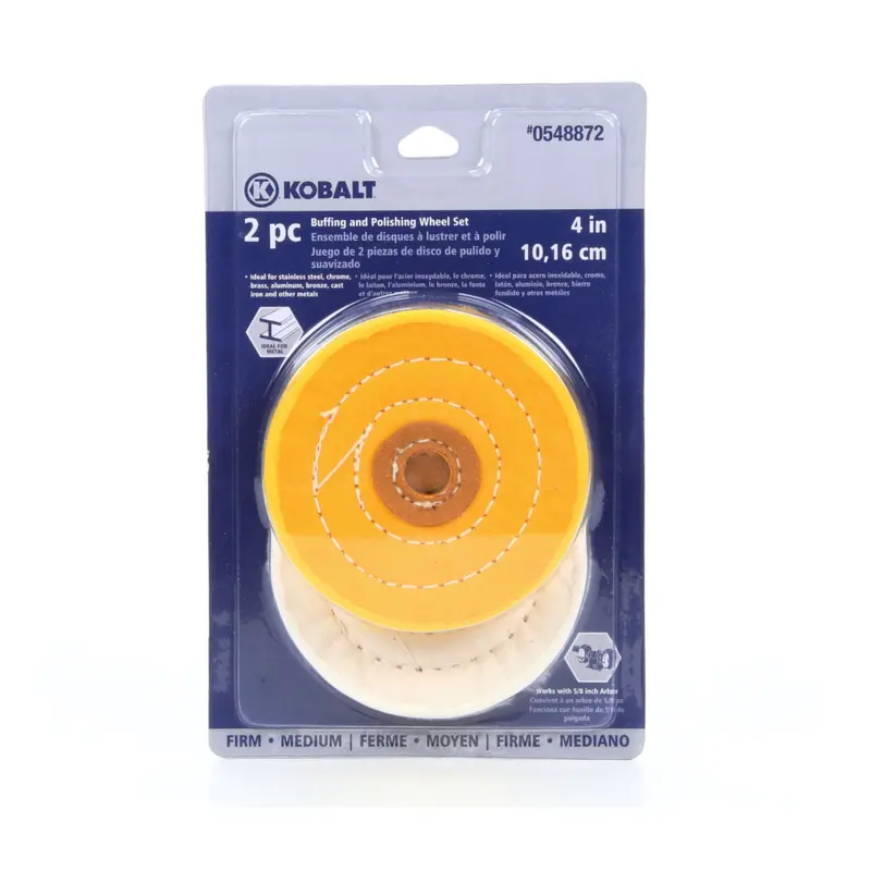 4-Inch Buffing And Polishing Wheel Kit – 2-Piece Assortment 1