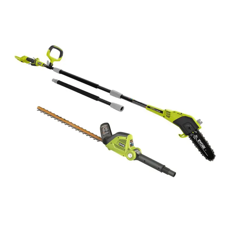 40V Cordless Pole Saw & Hedge Trimmer Combo (8-Inch Saw + 18-Inch Trimmer, Refurbished) 1