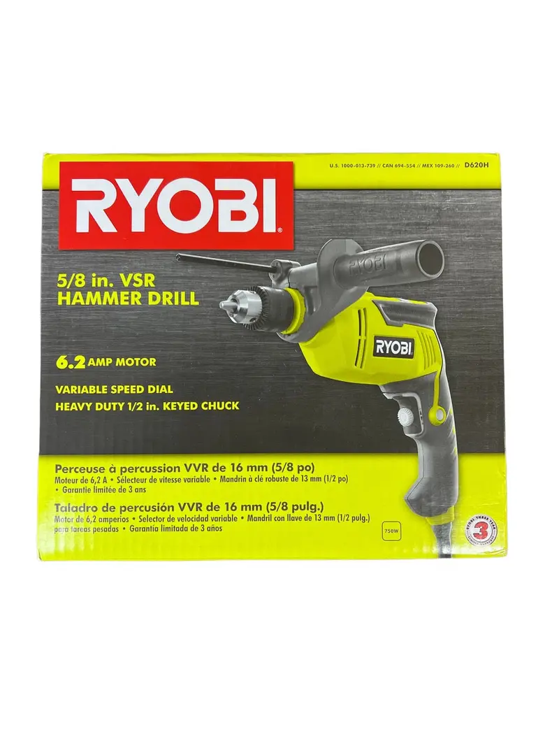 6.2A Corded 5/8-Inch Adjustable-Speed Hammer Drill 1