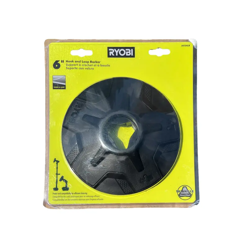 6 In. Hook-And-Loop Backer Pad Compatible With Ryobi P4400/P4500/P4510 Scrubbers 1
