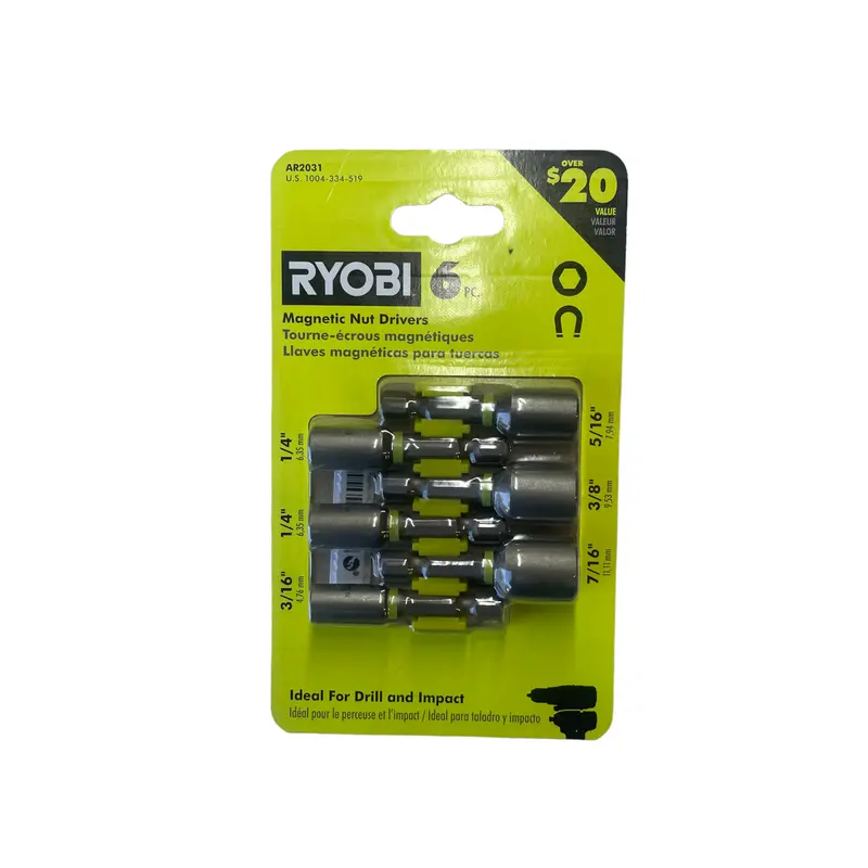 6-Piece Impact-Resistant Magnetic Nut Driver Set 1