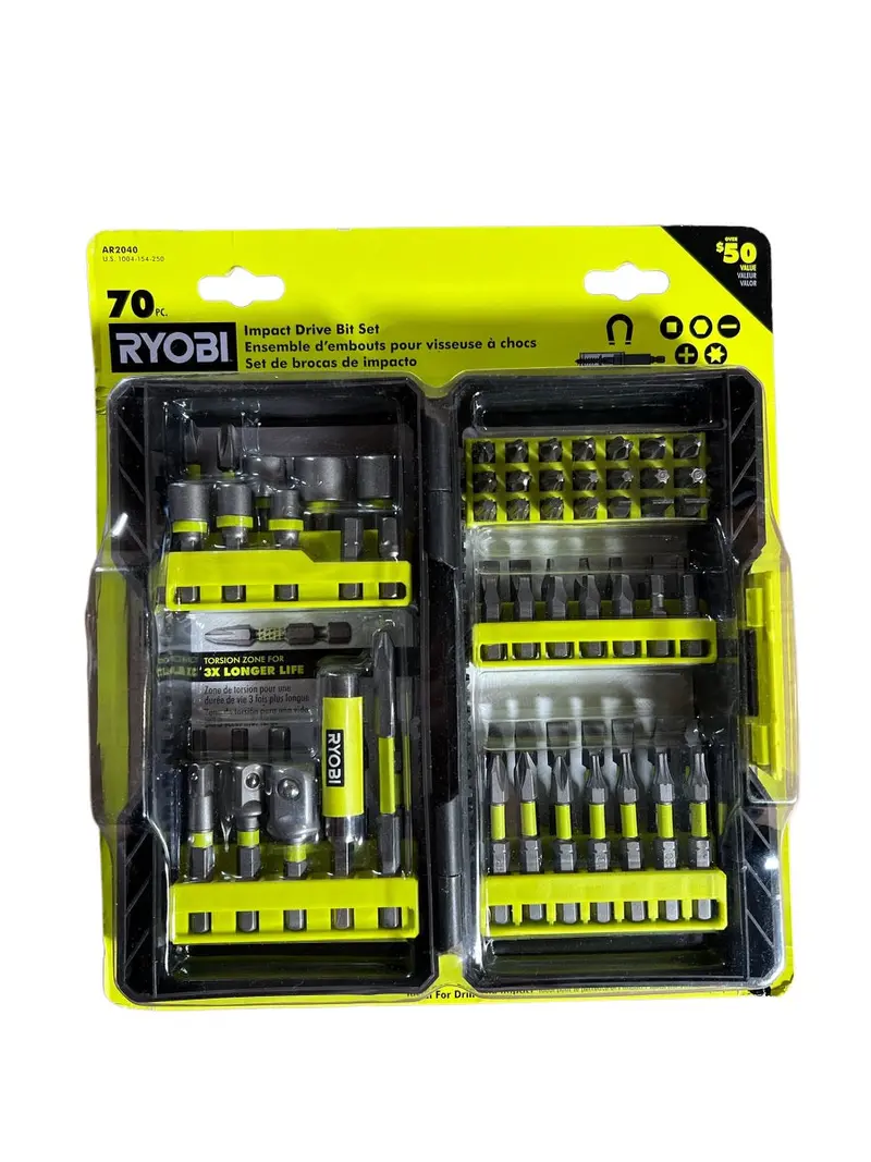 70-Piece Impact-Optimized Driving Bit Kit 1