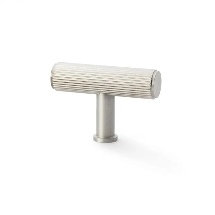 Alexander & Wilks Crispin Reeded T-Bar Knob – Compact Cabinet Hardware Option 5