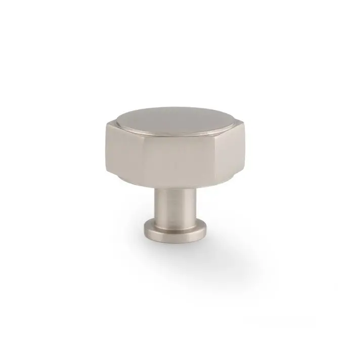 Alexander & Wilks Vesper Hex Cabinet Knob – Compact T-Style Accent 14