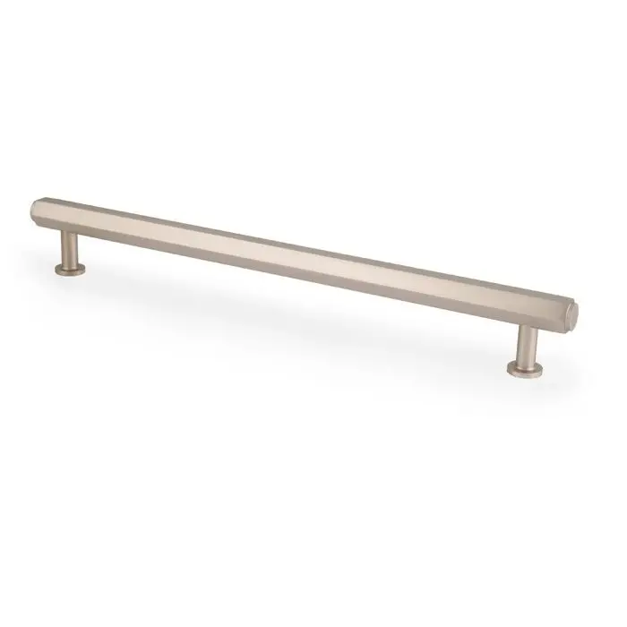 Alexander & Wilks Vesper Hex T-Bar Cabinet Pull – Modern Metallic Finish