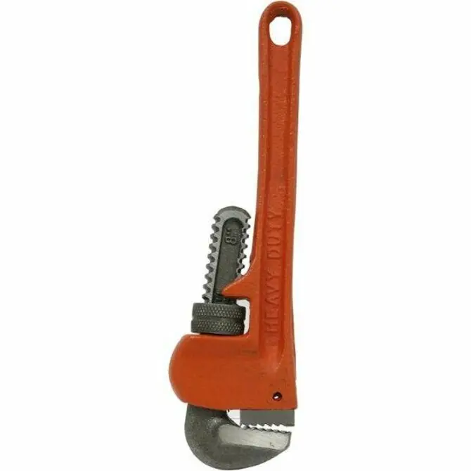 Allied Pipe Wrench – Heavy-Duty Cast-Iron Adjustable Pipe Gripper 1