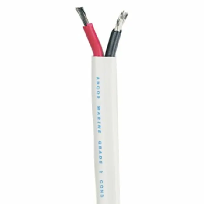 Ancor 12/2 Awg Flat Duplex Marine Cable – Red/Black, Sold By The Foot 1