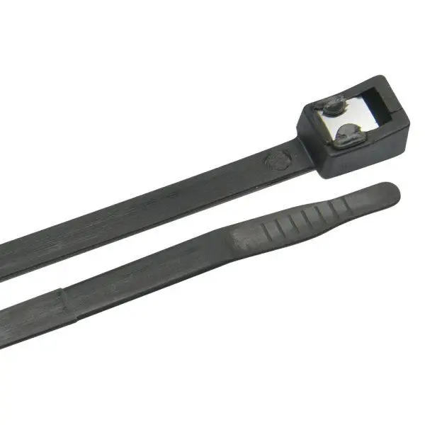 Ancor 4-Inch Black Nylon Uv-Resistant Self-Cutting Cable Tie 1