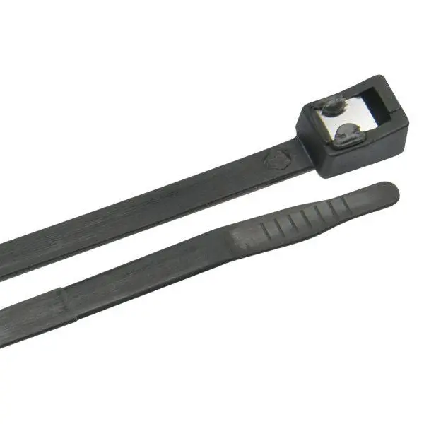 Ancor 6-Inch Black Nylon Uv-Resistant Self-Cutting Cable Tie 1