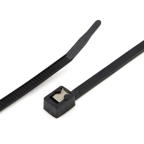 Ancor 8-Inch Black Uvb-Resistant Self-Cutting Cable Tie 1