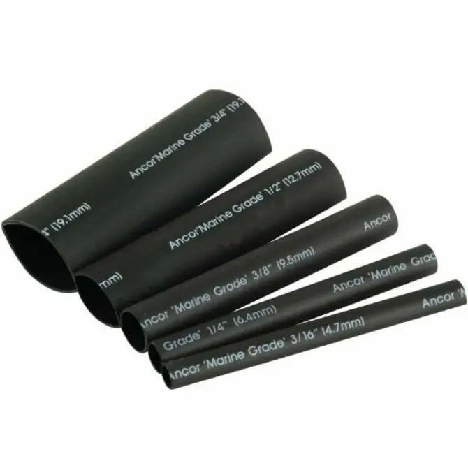 Ancor Adhesive-Lined Heat Shrink Kit – 8-Piece, 3" Tubes 1