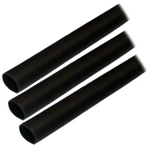 Ancor Black Heat Shrink Tubing – 1/2-Inch Diameter × 3-Inch Length, 3-Pack 1