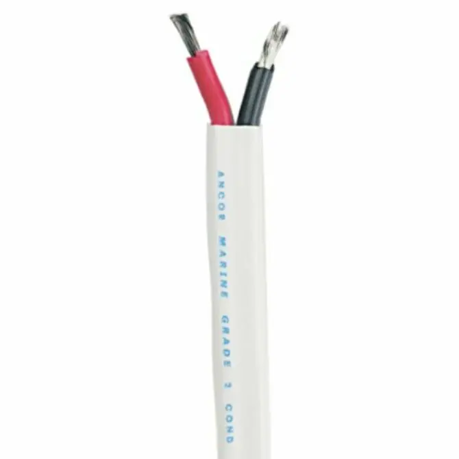 Ancor Flat Duplex Cable – 18/2 Awg (Red/Black), 100-Foot Roll 1
