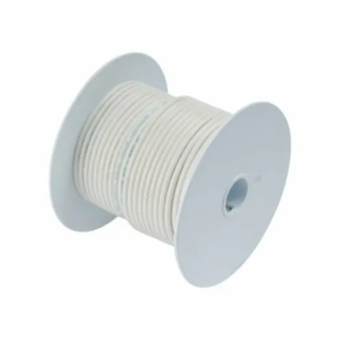 Ancor Tinned Copper Wire – 12 Awg White, Sold By The Foot 1