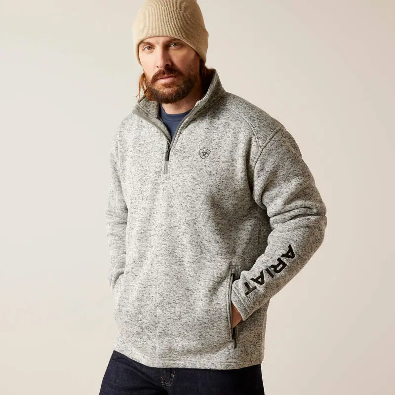 Ariat Caldwell Quarter-Zip Logo Sweater For Men 1