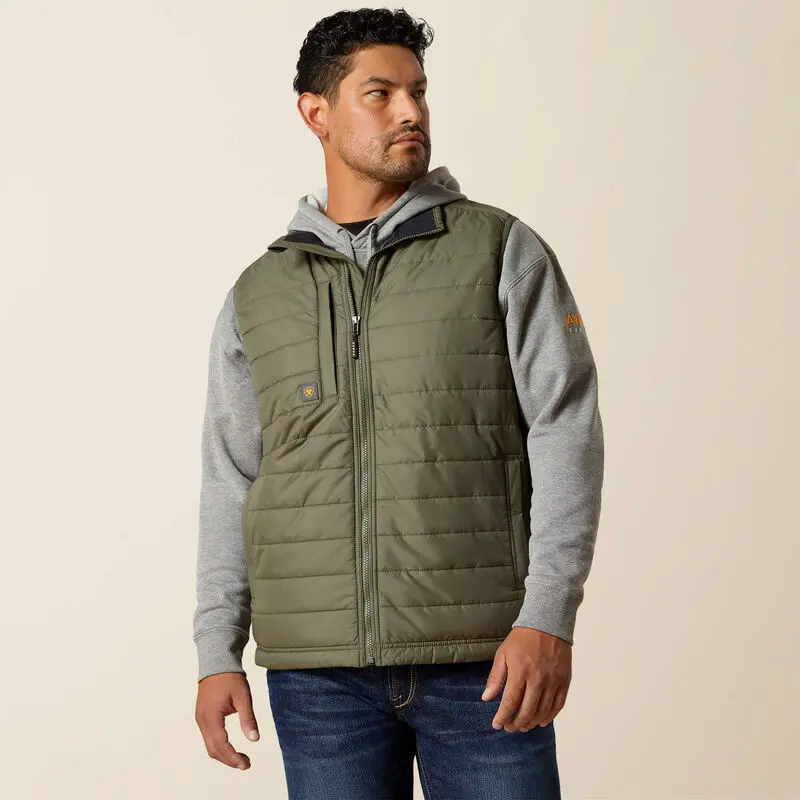 Ariat Men'S Rebar Cordura Ripstop Lightweight Insulated Vest 1