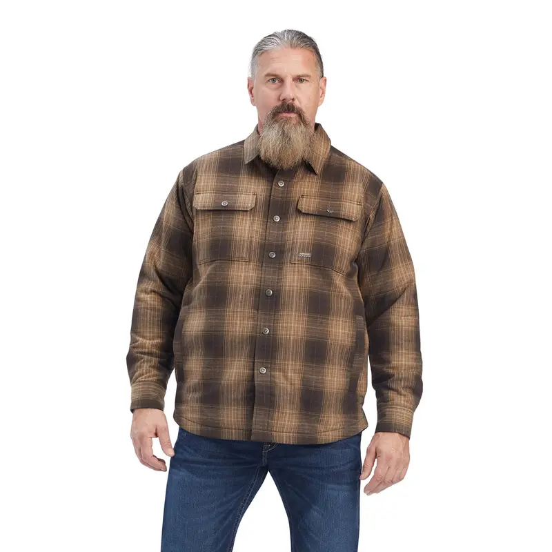 Ariat Men'S Rebar Durastretch Flannel-Insulated Shirt Jacket 1