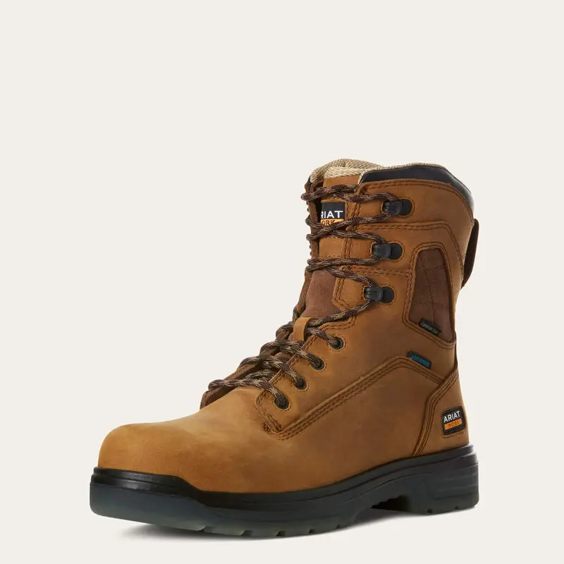 Ariat Turbo 8-Inch Waterproof Work Boot With Carbon Safety Toe 1