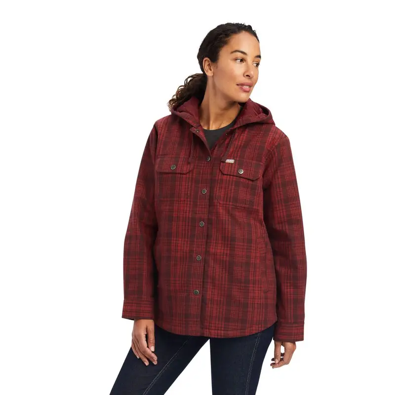 Ariat Women’S Rebar Flannel Shirt Jacket – Stylish Utility Layer 1