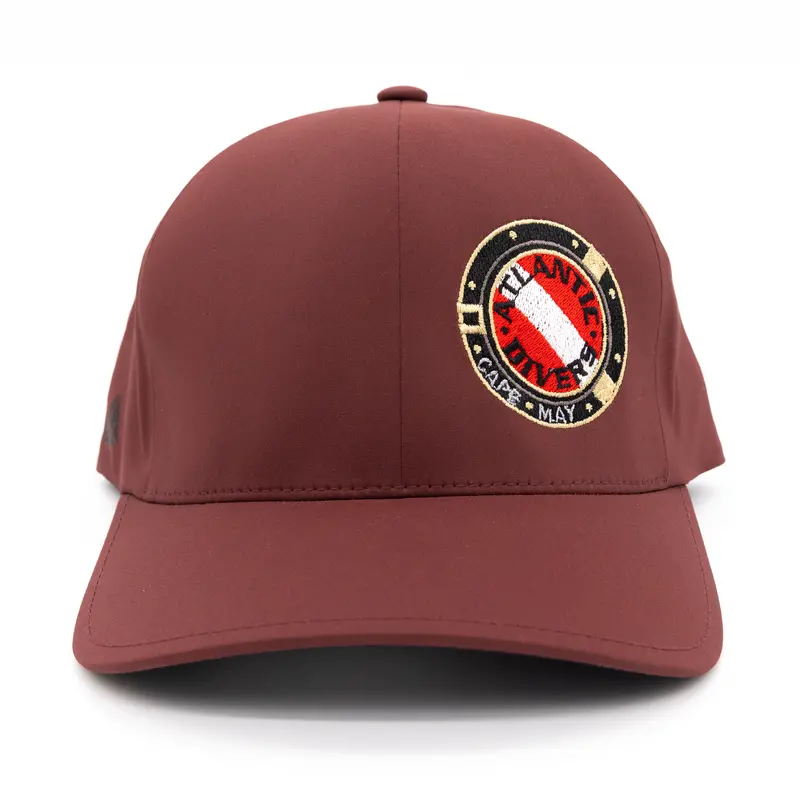 Atlantic Divers Offset Left Embroidered Logo Flex Fit Hat – Stretch Cotton Cap With Diver-Themed Detailing 1