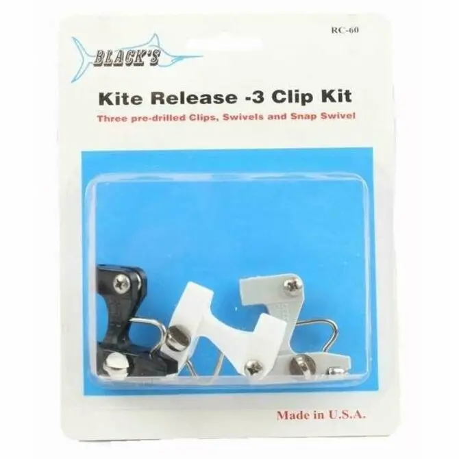Black'S Marine Kite Fishing Release Clip Kit 1