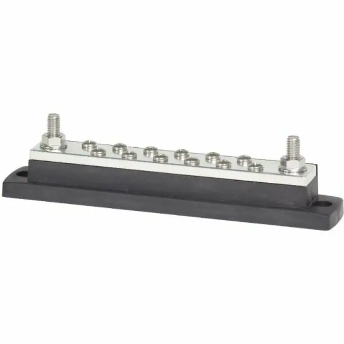 Blue Sea Systems Maxibus 250A Busbar With Dual 5/16"-18 Studs And Twelve #10-24 Terminals 1