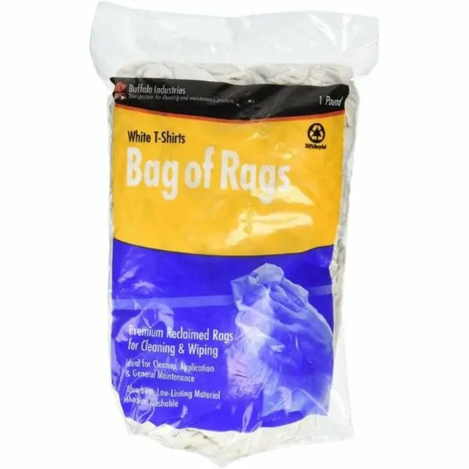 Buffalo Industries Recycled Cotton T-Shirt Rags – 1 Lb Bulk Pack 1