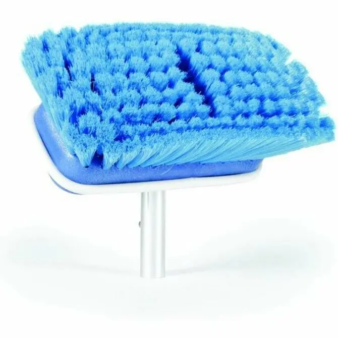 Camco Soft Brush Attachment – Blue Bristle Head For Detailing Tools 1