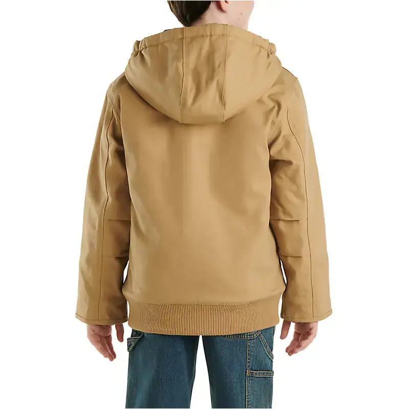 Carhartt Boys' Canvas-Insulated Hooded Active Jacket 1