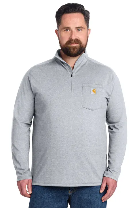 Carhartt Force Relaxed Fit Long-Sleeve Quarter-Zip Mock-Neck Sweatshirt 1
