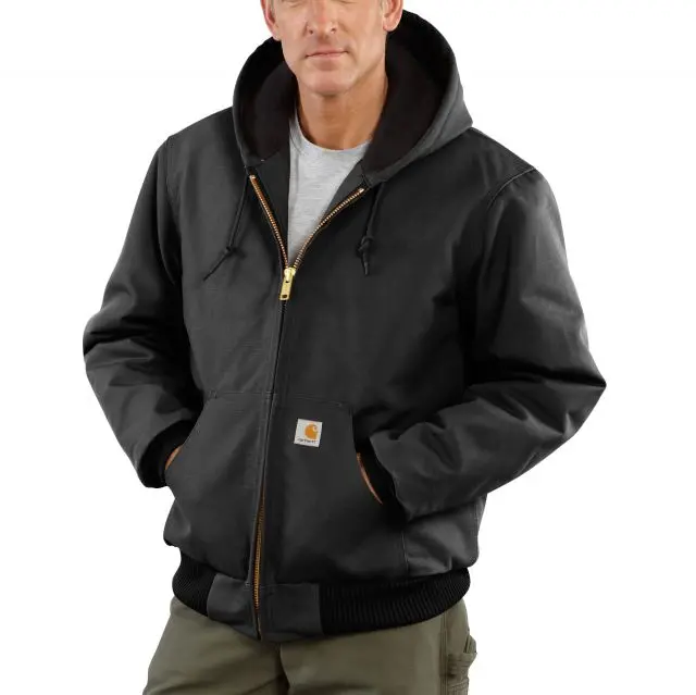 Carhartt J140 Quilted Flannel-Lined Active Jacket – Duck Fabric Outer Shell 1