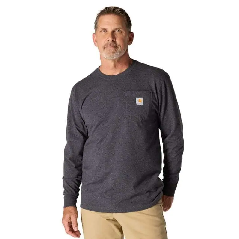 Carhartt Loose Fit Hunt-Themed Long-Sleeve T-Shirt – Heavyweight Outdoor Style 1