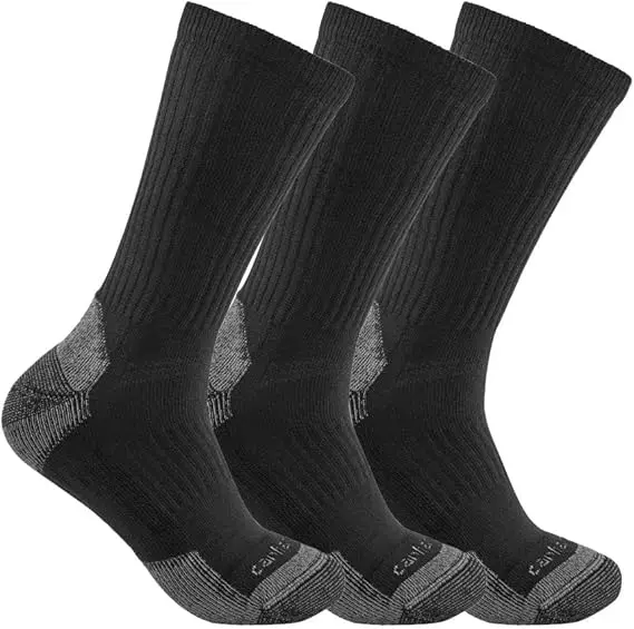 Carhartt Men'S Midweight Cotton-Blend Crew Socks 1