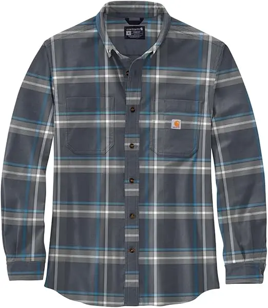 Carhartt Rugged Flex Relaxed-Fit Flannel Long-Sleeve Shirt (Style 105945) 1