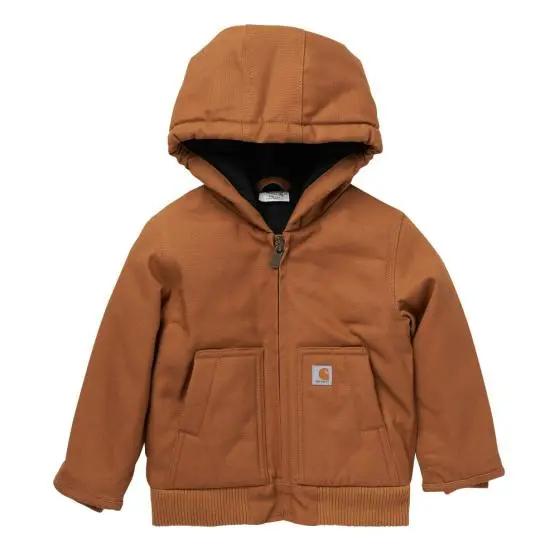 Carhartt Toddler Boys’ Insulated Canvas Hooded Active Jacket 1