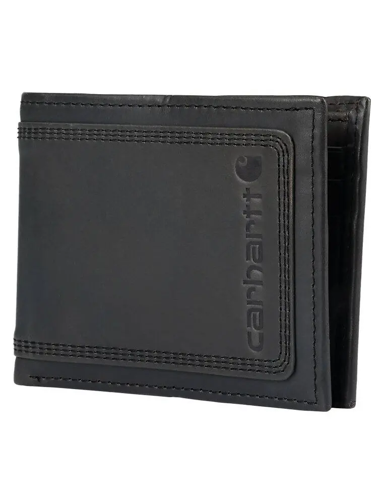 Carhartt Triple-Stitched Leather Passcase – Slim Cardholder With Reinforced Stitching 1