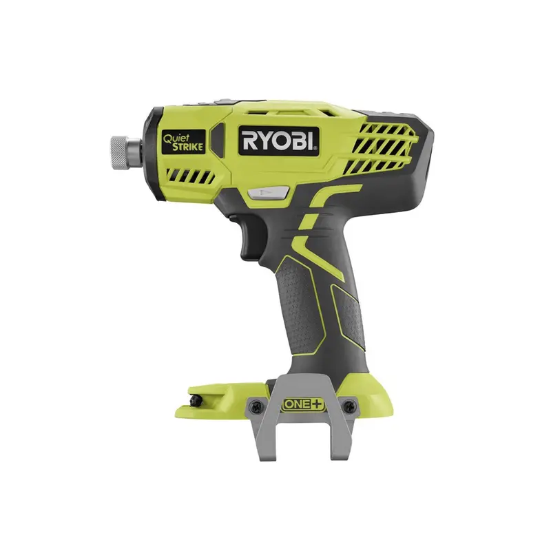 Clearance: Ryobi One+ 18V Quietstrike Pulse 1/4 In. Hex Driver – Bare Tool With Belt Clip 1