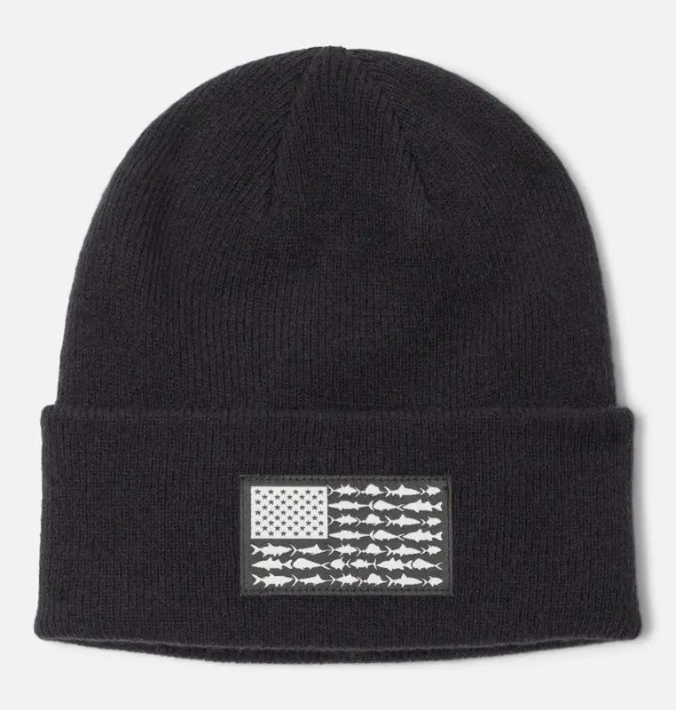 Columbia Pfg Fish Flag Cuffed Knit Beanie 1